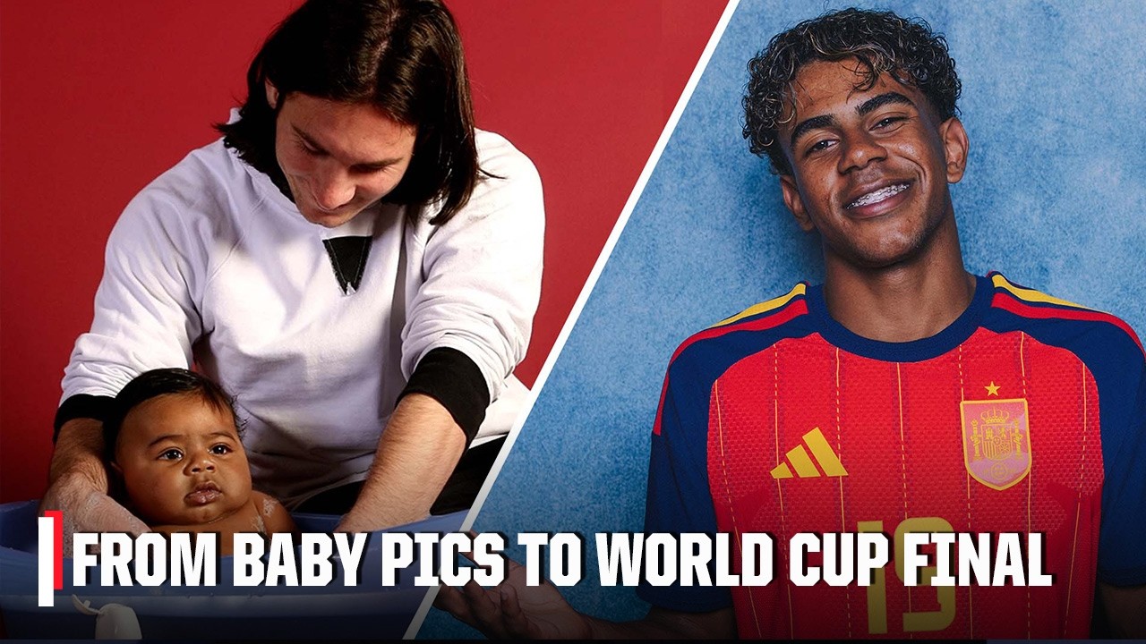 Thumbnail for: From baby pictures to WORLD CUP FINAL OPPONENTS - When Messi met Yamal | ESPN FC